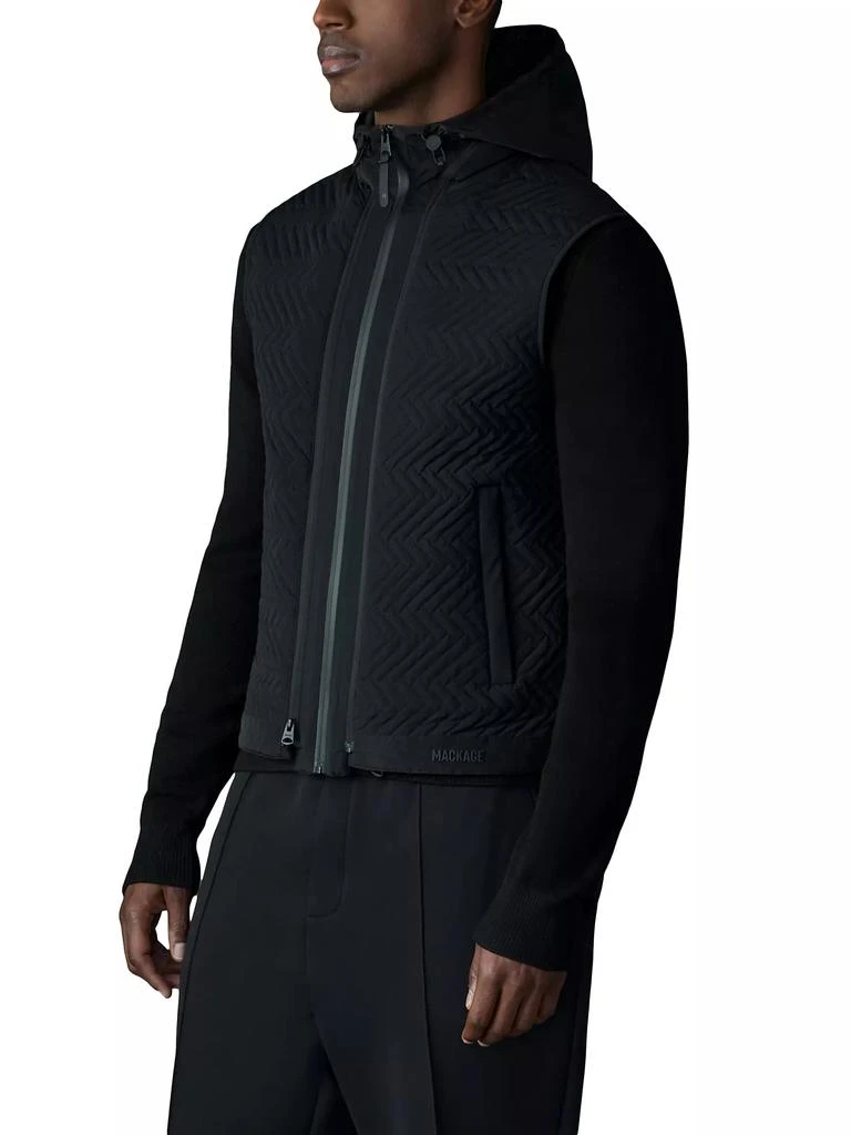 商品Mackage|Barrett 3-In-1 Quilted Hybrid Light Jacket,价格¥5138,第5张图片详细描述