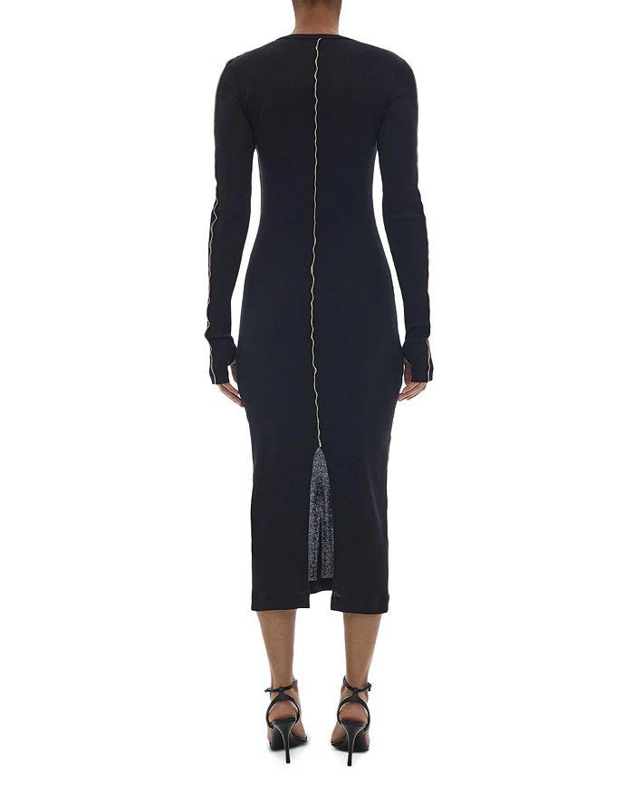 商品Helmut Lang|Cotton Long Sleeve Midi Dress,价格¥1246,第3张图片详细描述