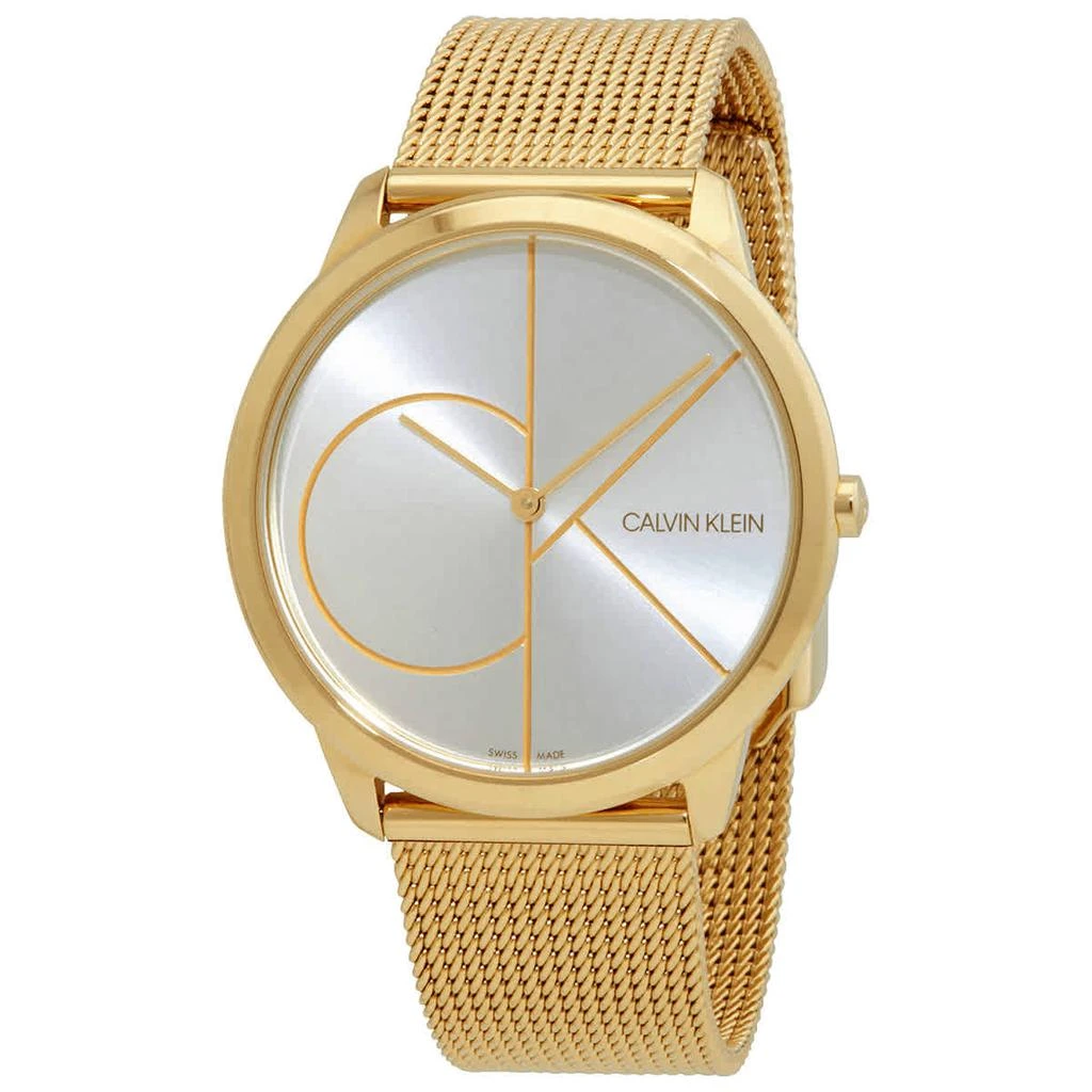 商品Calvin Klein|Calvin Klein Minimal Quartz Silver Dial Unisex Watch K3M21526,价格¥738,第1张图片