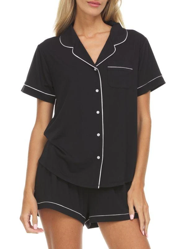 商品Flora Nikrooz|Annie 2-Piece Shorty Pajama Set,价格¥118,第1张图片