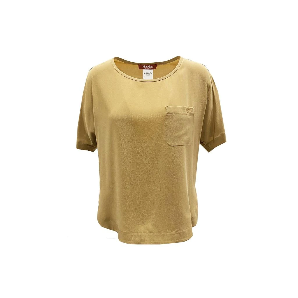 商品Max Mara|Max Mara Studio Egeo Silk T-Shirt,价格¥1059,第1张图片