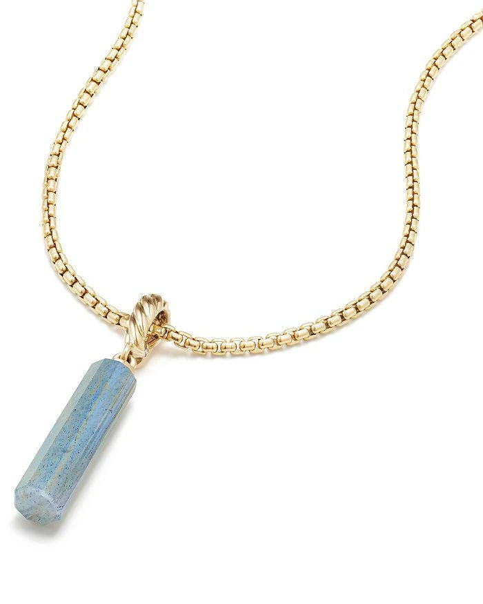 商品David Yurman|Barrel Charm in Labradorite with 18K Gold,价格¥3701,第2张图片详细描述