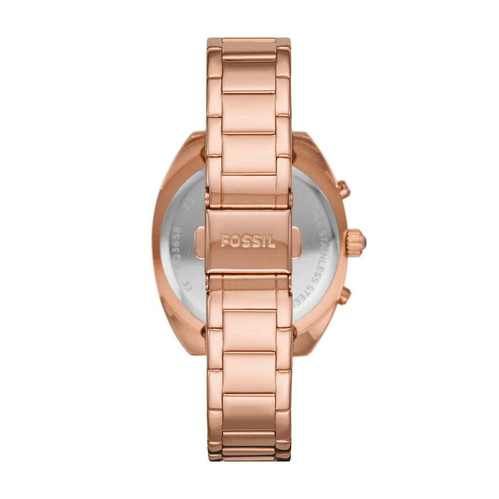 Fossil Women's Vale Chronograph, Rose Gold-Tone Stainless Steel Watch商品第3张图片规格展示