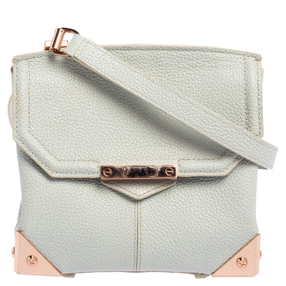 商品[二手商品] Alexander Wang|Alexander Wang Pale Blue Leather Small Marion Shoulder Bag,价格¥2089,第1张图片