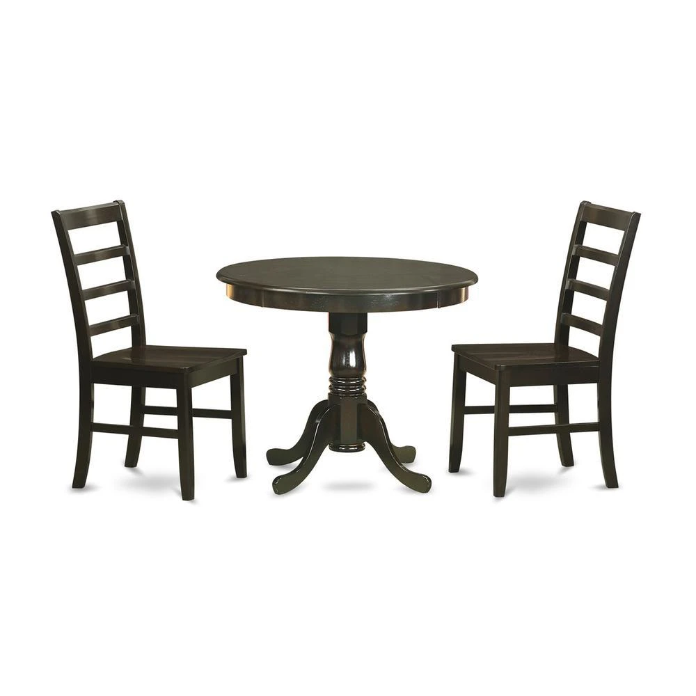 商品East West Furniture|3  Pc  small  Kitchen  Table  set-small  Kitchen  Table  plus  2  Kitchen  Dining  Chairs,价格¥3677,第2张图片详细描述
