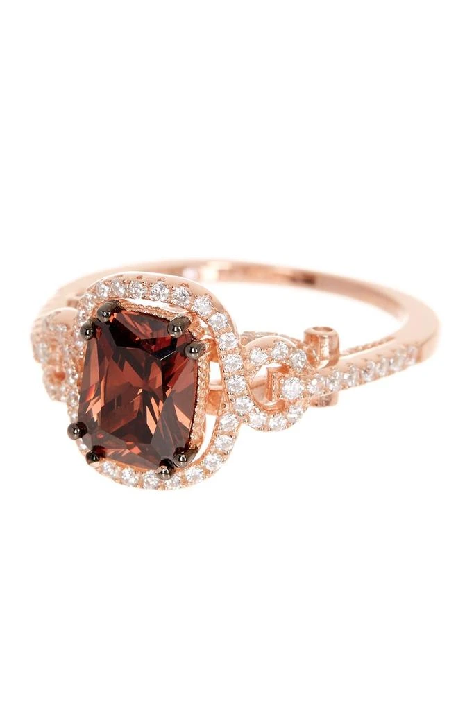 商品Suzy Levian|14K Rose Gold Plated Sterling Silver Brown Chocolate CZ Ring,价格¥1051,第1张图片