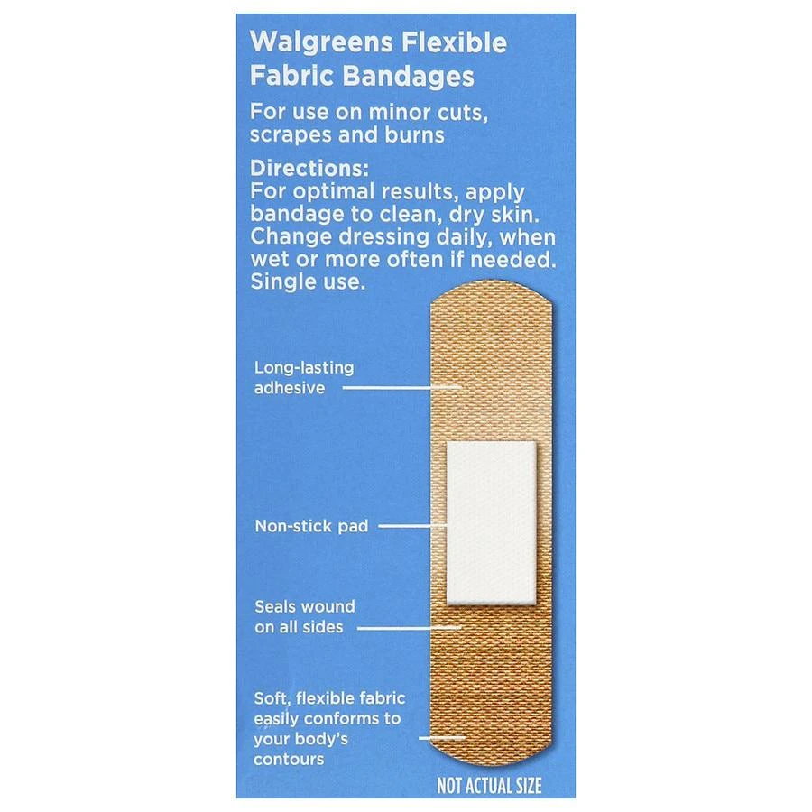 商品Walgreens|Flexible Fabric Bandages Assorted Sizes,价格¥67,第2张图片详细描述