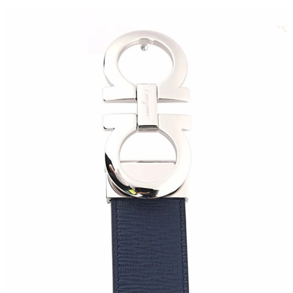 Salvatore Ferragamo 菲拉格慕 男士深蓝色牛皮腰带 67-5542-694426【包装随机，部分无包装盒】 商品