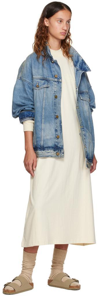 商品Essentials|Off-White Long Sleeve Midi Dress,价格¥558,第6张图片详细描述