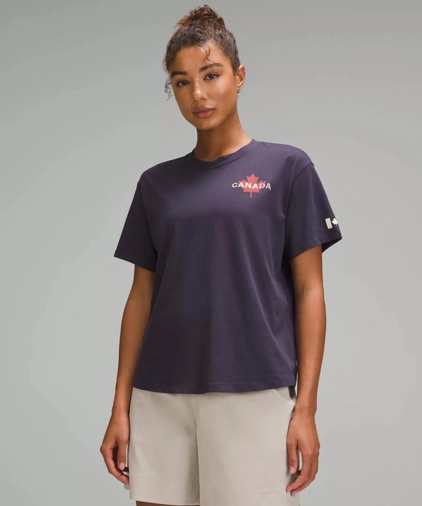 商品Lululemon|Team Canada Women's Cotton Jersey Graphic T-Shirt *CPC Logo,价格¥182,第1张图片