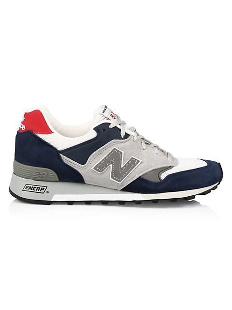 商品New Balance|Unisex 577 V1 Mix Media Leather Low-Top Sneakers,价格¥1578,第1张图片