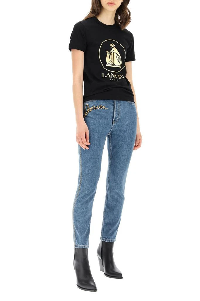 商品Lanvin|LOGO EMBROIDERY DENIM JEANS,价格¥1889,第2张图片详细描述