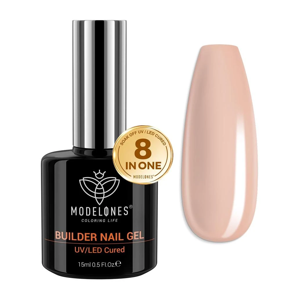 商品[国内直发] MODELONES|8-In-1 Nude Brown Builder Nail Gel 15ml,价格¥75,第1张图片