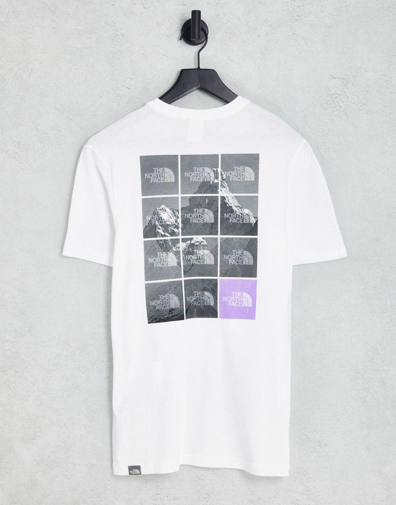 商品The North Face|The North Face Repetitive Mountain t-shirt in white Exclusive at ASOS,价格¥169,第1张图片