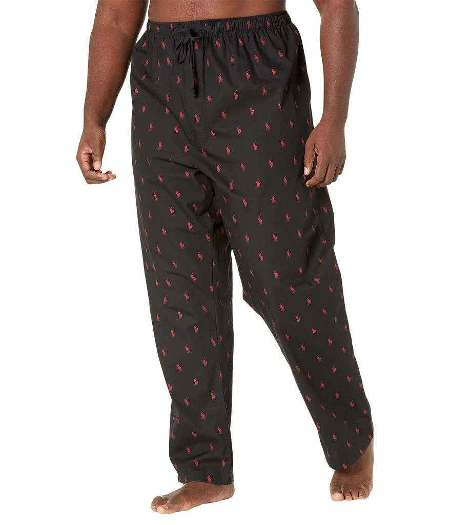 商品Ralph Lauren|Big & Tall All Over Pony Player Woven Sleepwear Pants,价格¥289,第1张图片