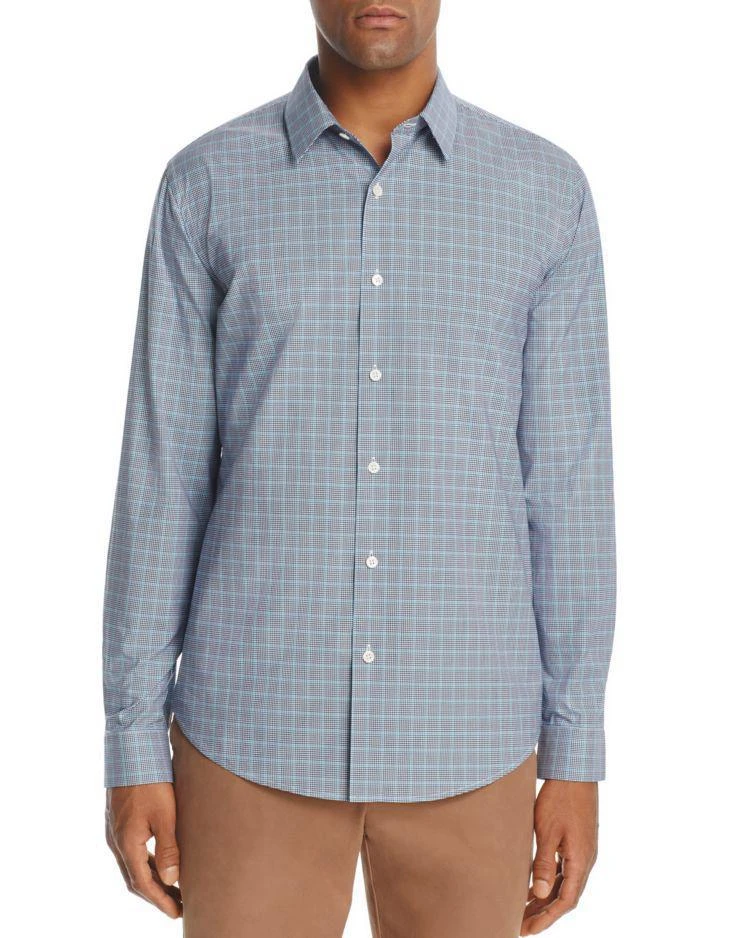 商品Theory|Masked Gingham Long Sleeve Button-Down Shirt,价格¥370,第1张图片