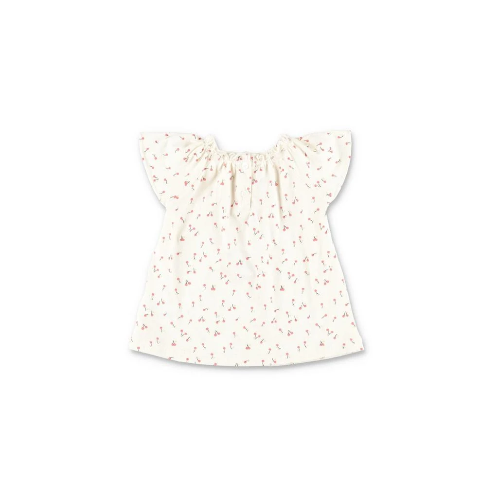 商品Bonpoint|Bonpoint Set Bianco In Jersey Di Cotone Con Coulotte E Blusa Baby Girl,价格¥901,第2张图片详细描述