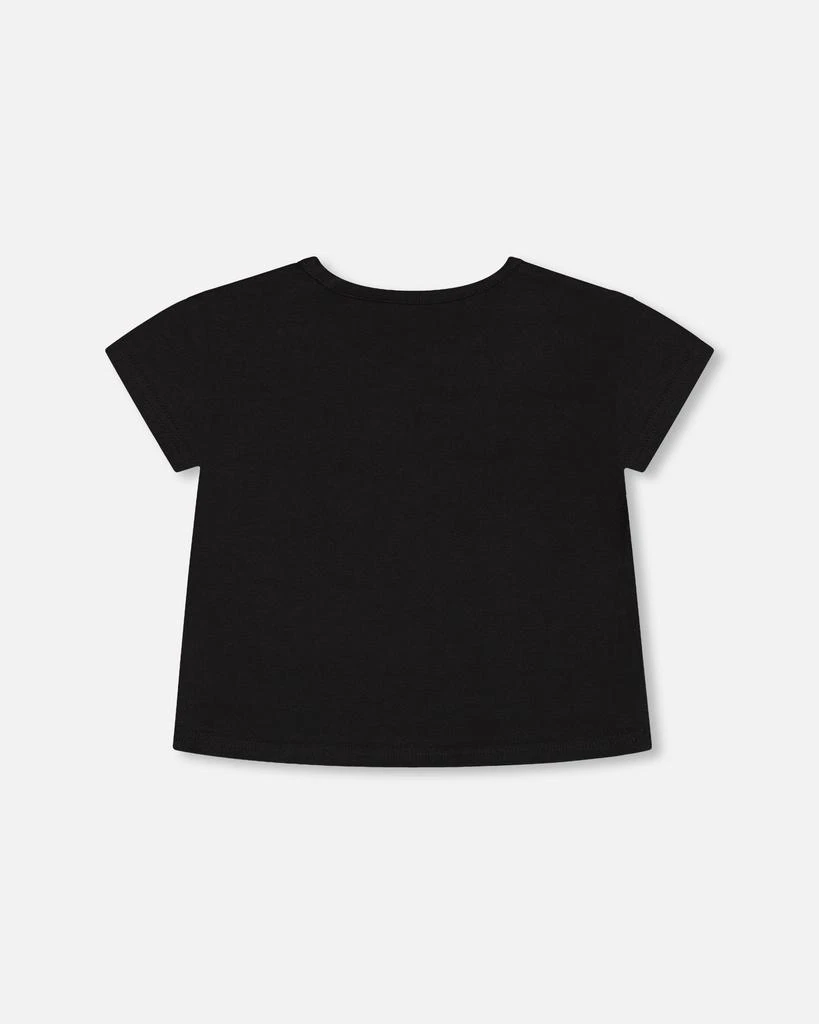 商品Deux par Deux|Organic Cotton Jersey Top Black,价格¥294,第3张图片详细描述