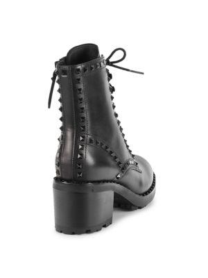 Studded Leather Combat Boots商品第3张图片规格展示