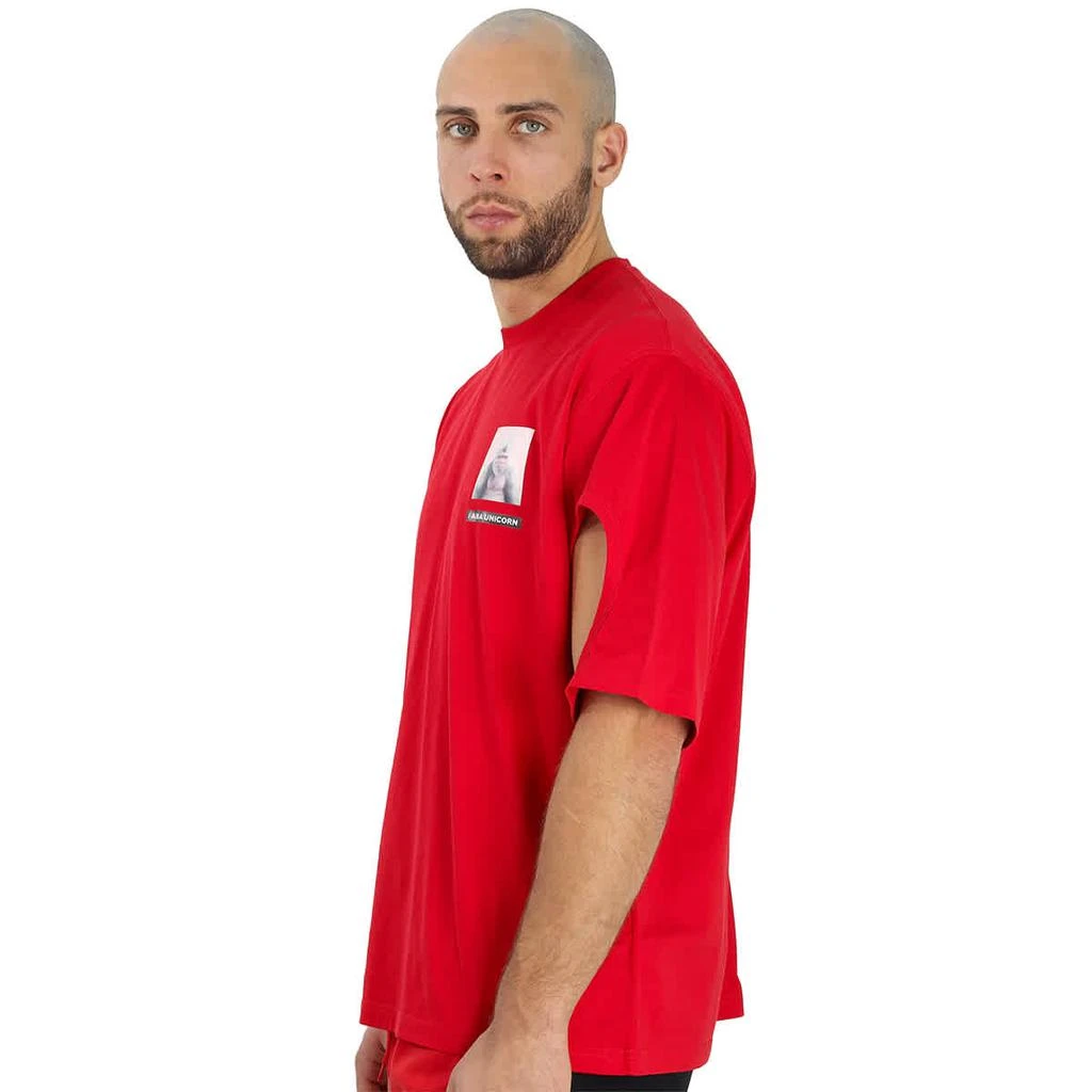 商品Burberry|Bright Red Gorilla Print Cotton T-shirt,价格¥1312,第2张图片详细描述