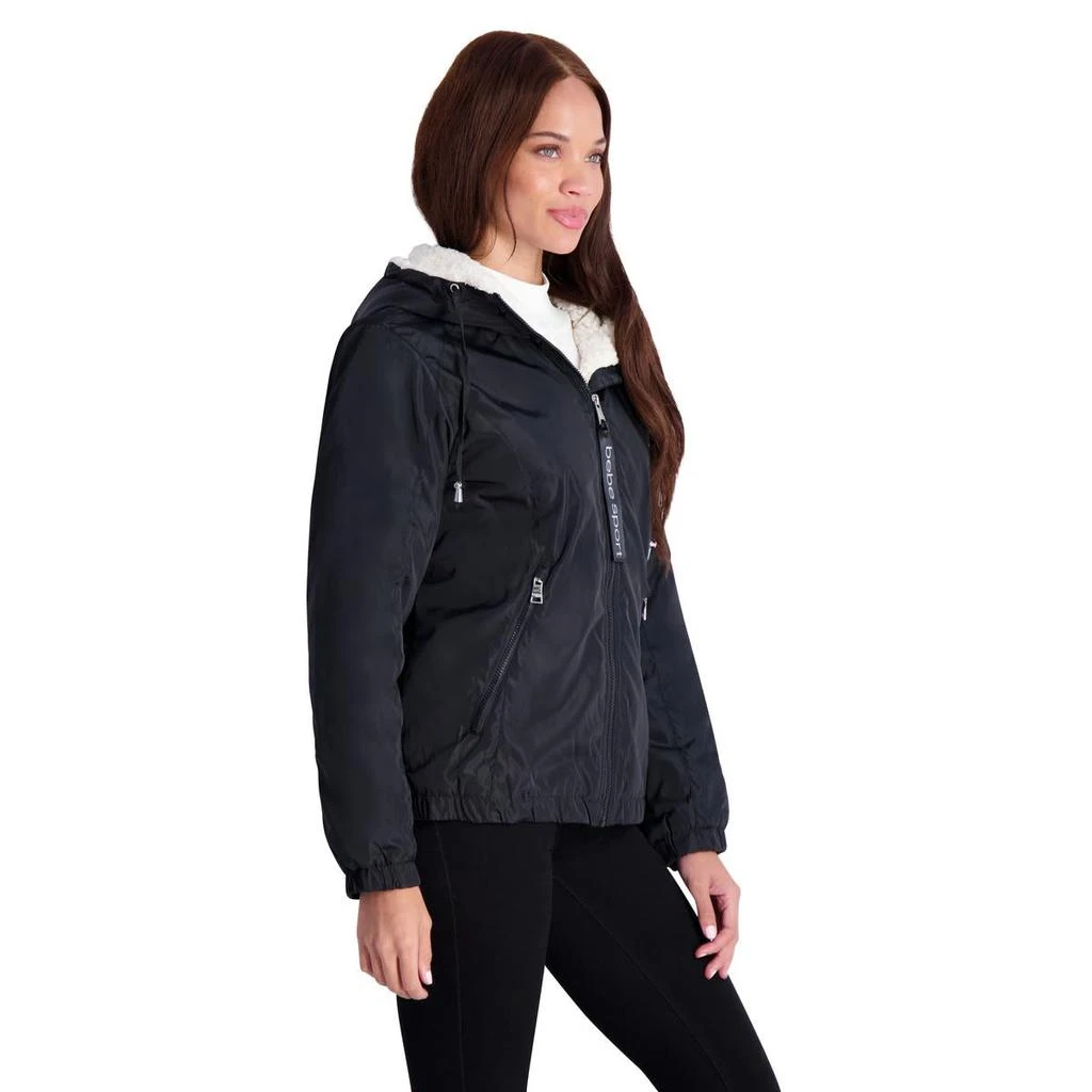 商品Bebe|Womens Faux Fur Lined Lightweight Puffer Jacket,价格¥390,第1张图片