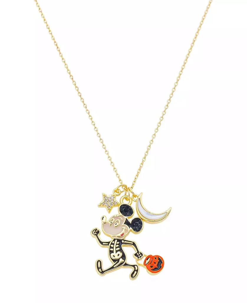 商品Disney|Mickey Mouse Skeleton Halloween Pendant Necklace,价格¥371,第1张图片
