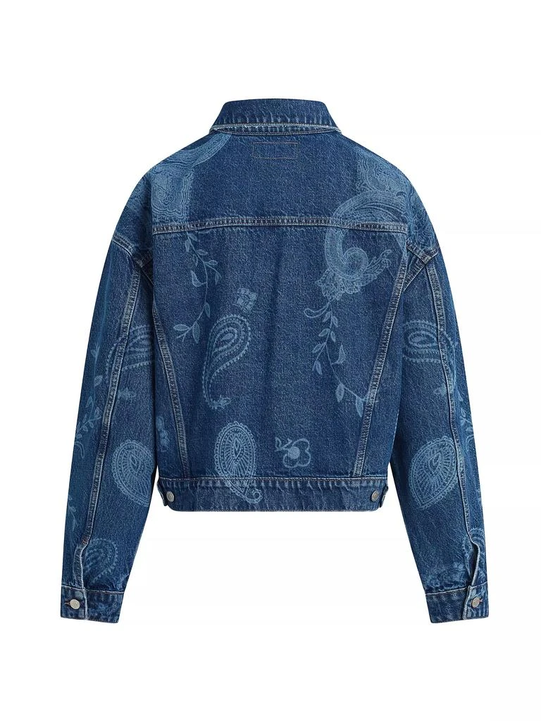 商品Hudson|Brea Swing Paisley Trucker Jacket,价格¥1497,第3张图片详细描述