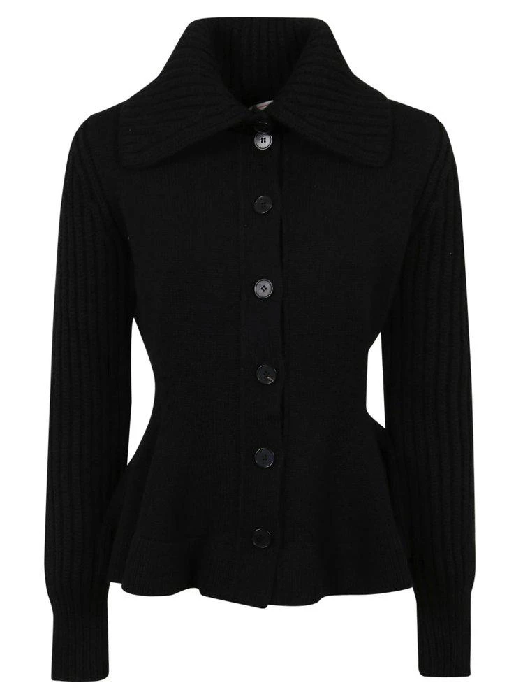 商品Alexander McQueen|Alexander McQueen Buttoned Peplum Jacket,价格¥7280,第1张图片