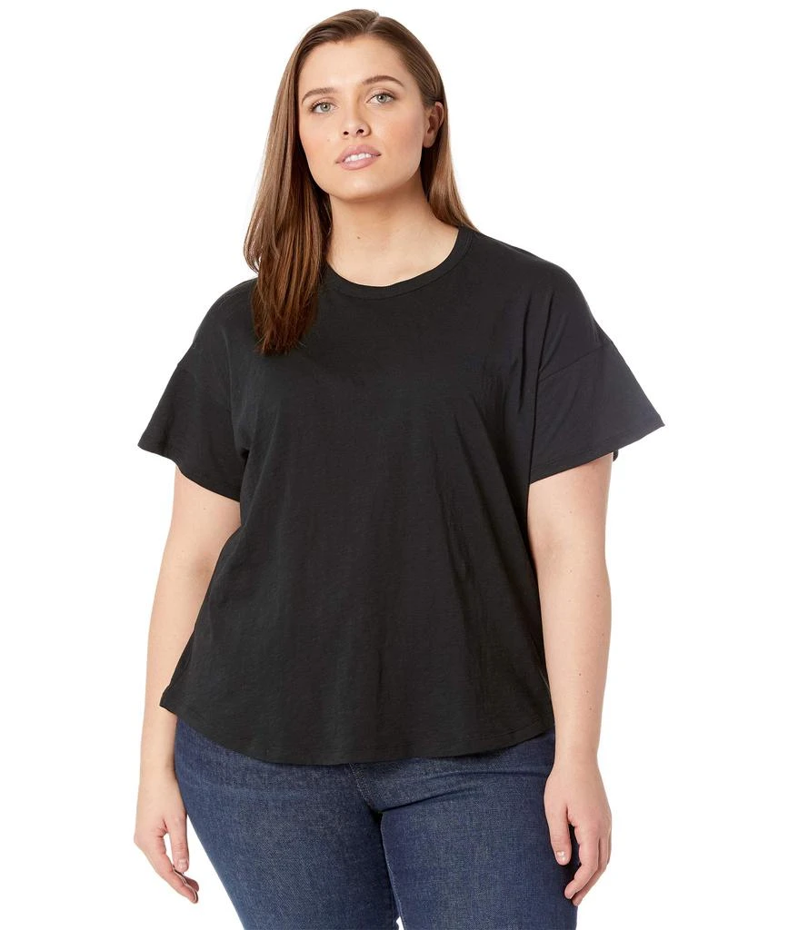 商品Madewell|Plus Whisper Cotton Rib - Crewneck Tee,价格¥88,第1张图片