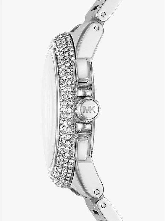 商品Michael Kors|Oversized Camille Pavé Silver-Tone Watch,价格¥1654,第2张图片详细描述