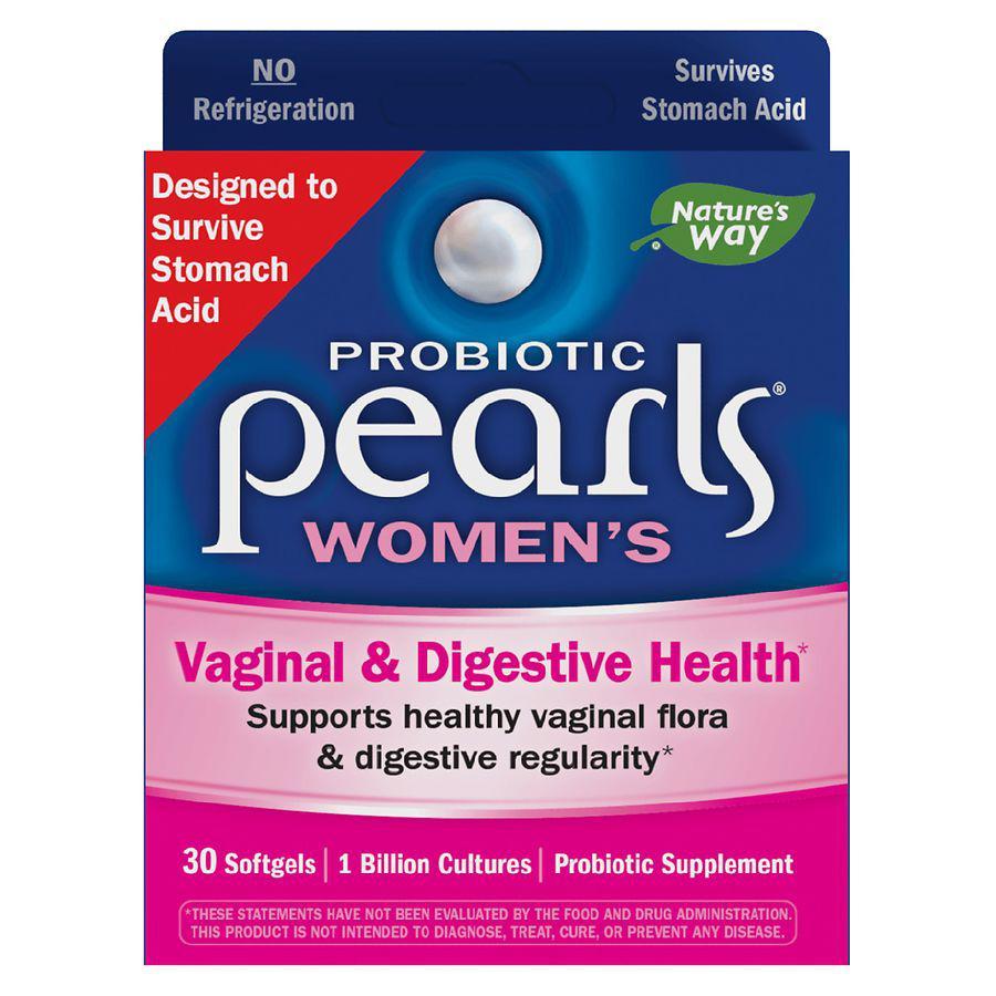 商品Nature's Way|Probiotic Pearls Women's Vaginal & Digestive Health Softgels,价格¥146,第1张图片