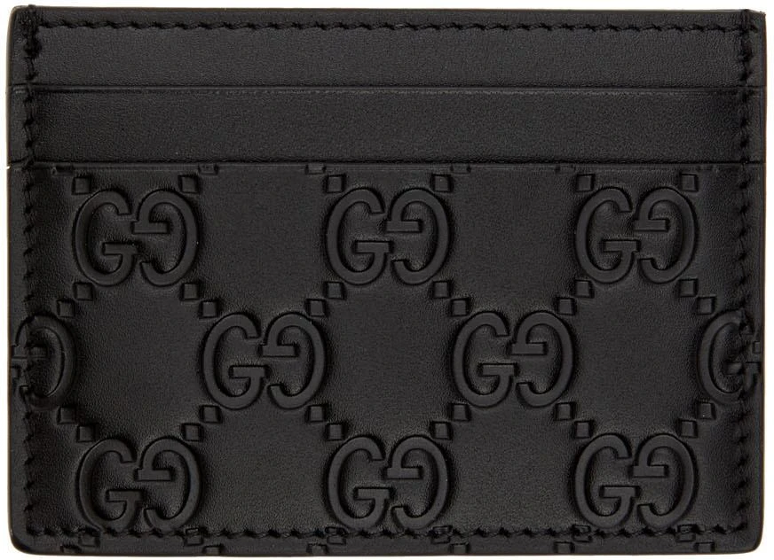 商品Gucci|Black GG Card Holder,价格¥2567,第2张图片详细描述