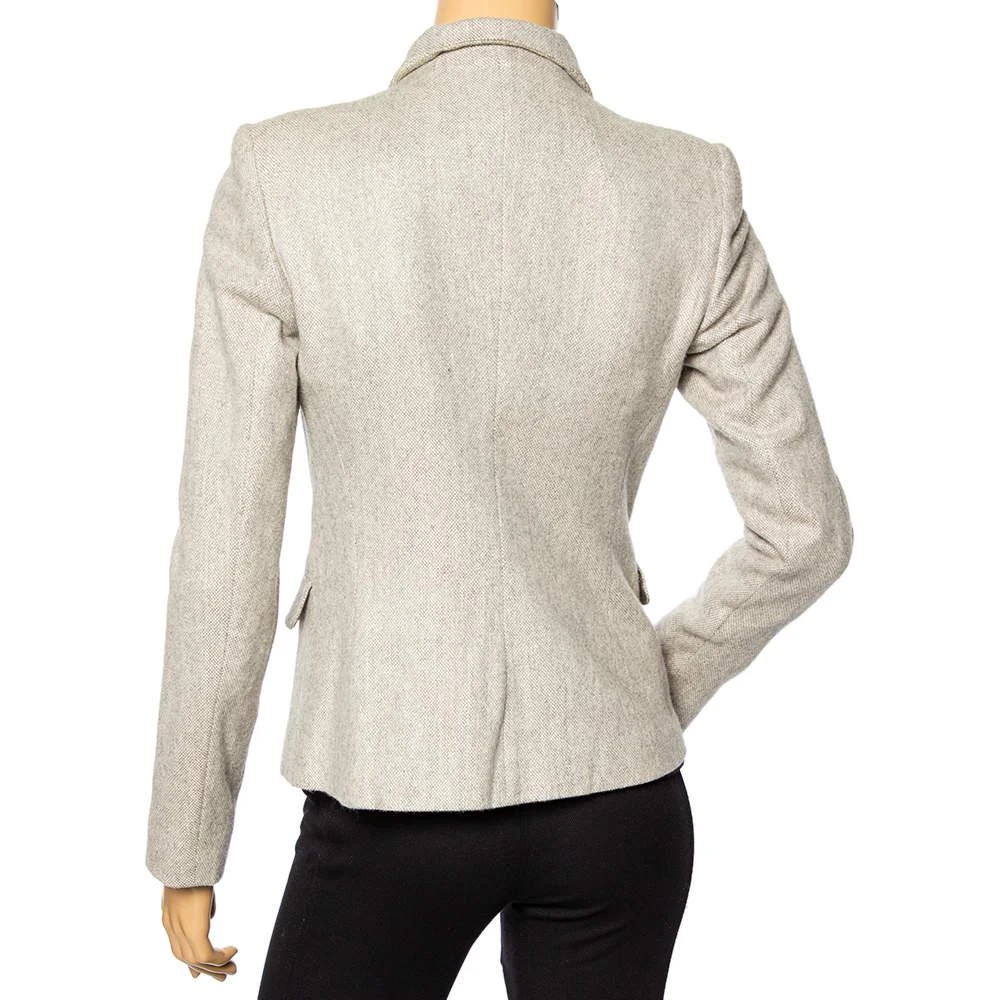 商品[二手商品] Ralph Lauren|Ralph Lauren Ecru Cashmere Knit Button Front Jacket S,价格¥1237,第3张图片详细描述