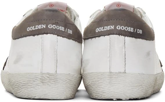 商品Golden Goose|White & Grey Superstar Sneakers,价格¥3609,第4张图片详细描述