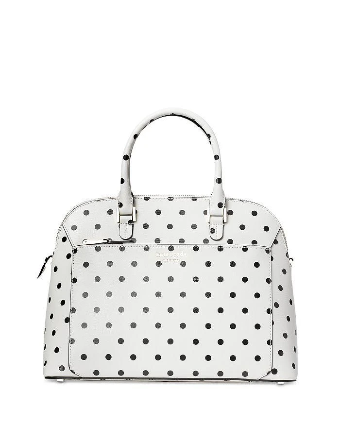 商品Kate Spade|Louise Medium Cabana Dot Leather Dome Satchel,价格¥2214,第1张图片