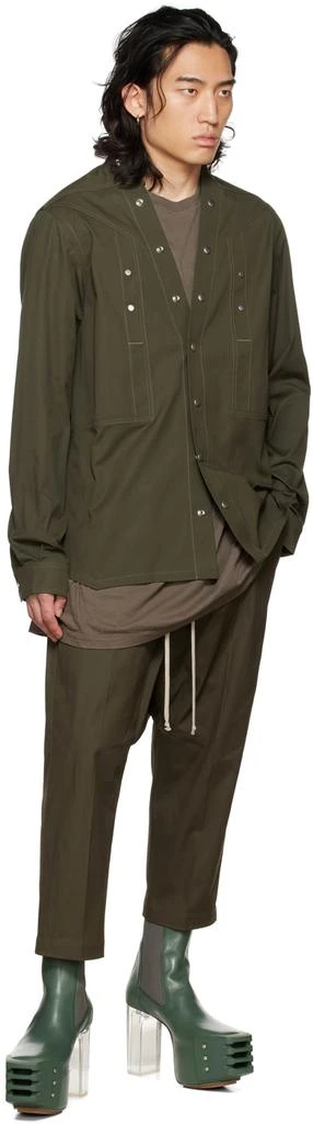 商品Rick Owens|绿色 Cropped 长裤,价格¥3590,第4张图片详细描述