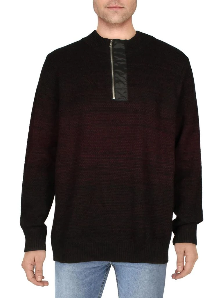 商品INC International|Mens 1/4 Zip Mock Neck Pullover Sweater,价格¥204,第2张图片详细描述