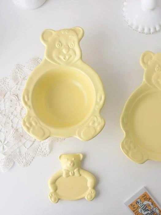 商品April in May|My Bear - Bear Bowl and Plate (Basic),价格¥665,第4张图片详细描述