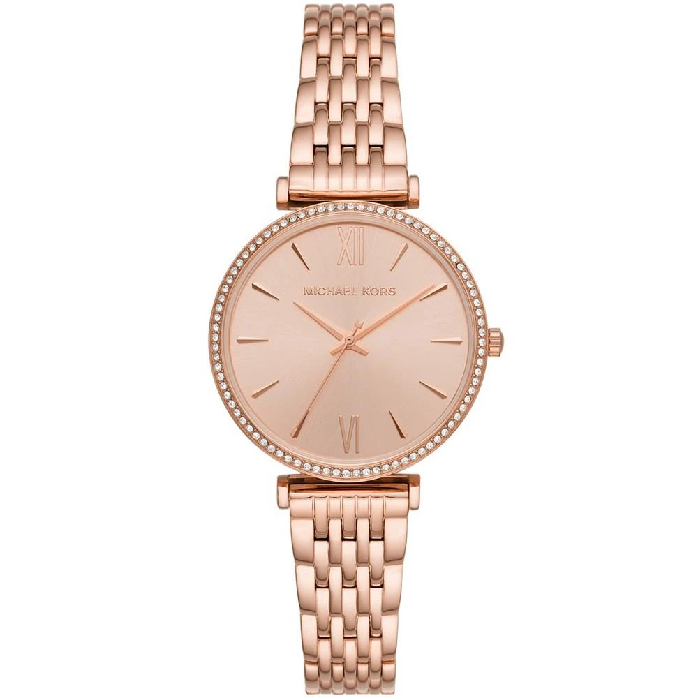 商品Michael Kors|Women's Maisie Three-Hand Rose Gold-Tone Stainless Steel Bracelet Watch, 37mm,价格¥1862,第1张图片