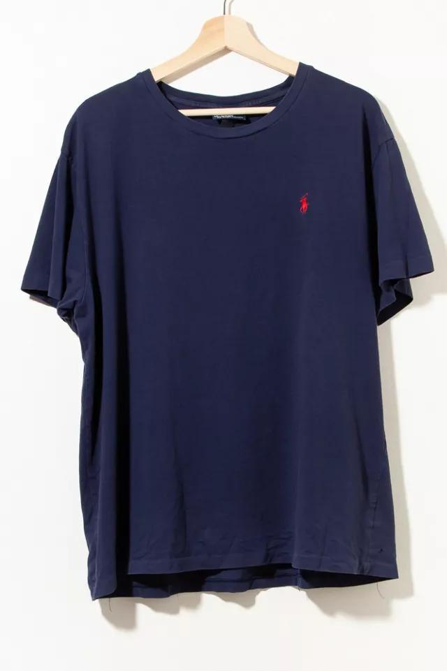 商品Ralph Lauren|Vintage 1990s Ralph Lauren Polo Horse Logo Navy Blue T-Shirt,价格¥704,第3张图片详细描述