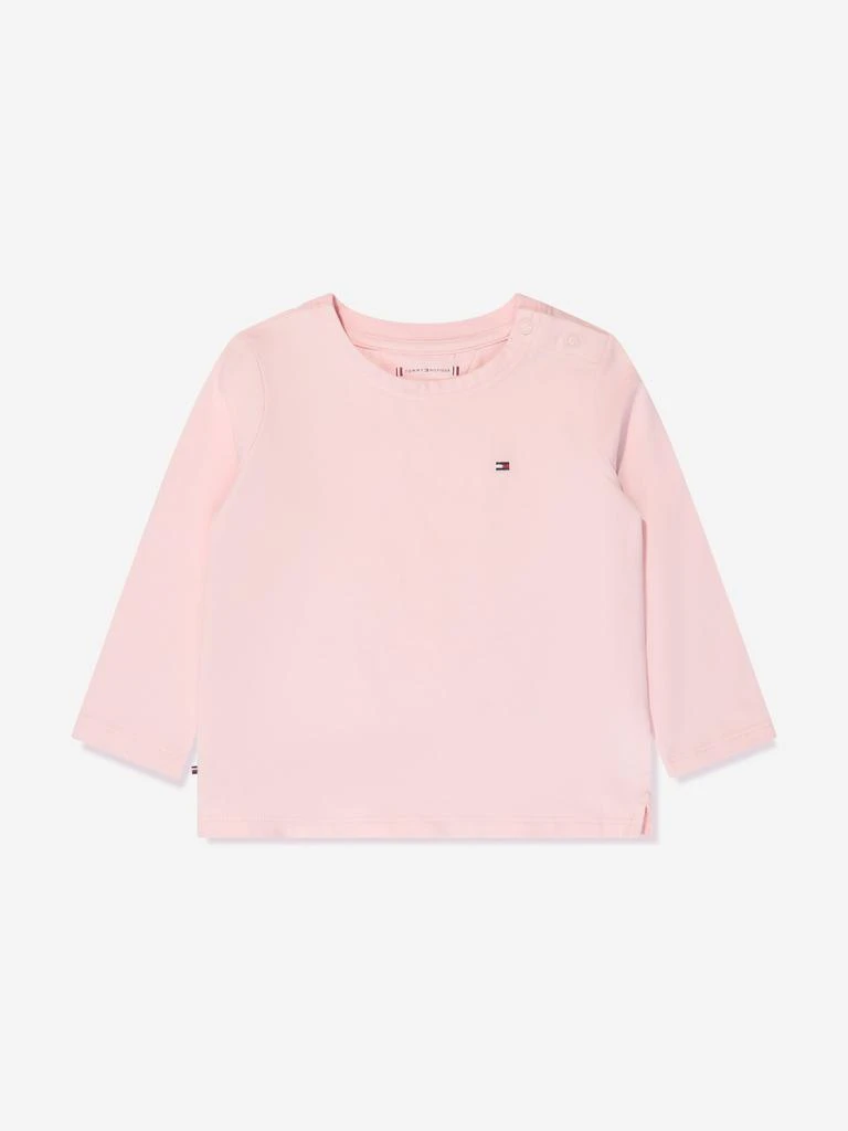 商品Tommy Hilfiger|Baby Girls Dungaree Dress Set in Pink,价格¥616,第3张图片详细描述