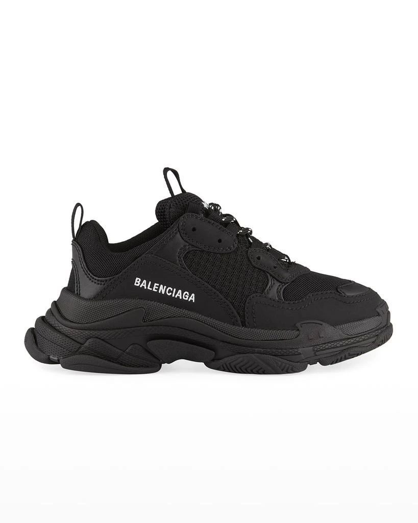 商品Balenciaga|Kid's Triple S Tonal Mix-Media Chunky Sneakers, Toddler/Kids,价格¥4560,第3张图片详细描述