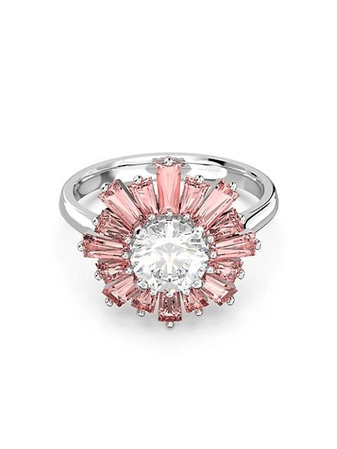 商品Swarovski|Sunshine Rhodium-Plated &amp; Crystal Ring,价格¥930,第1张图片