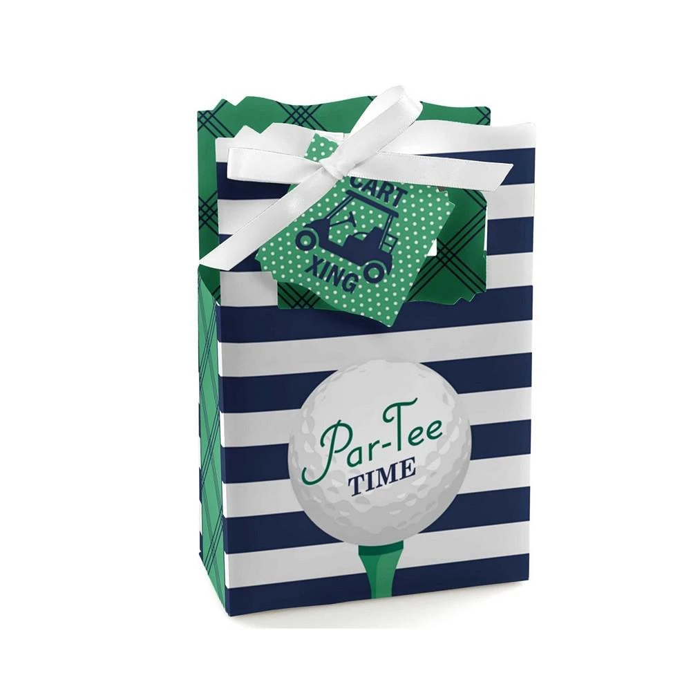 商品Big Dot of Happiness|Par-Tee Time - Golf - Birthday or Retirement Party Favor Boxes - Set of 12,价格¥157,第1张图片