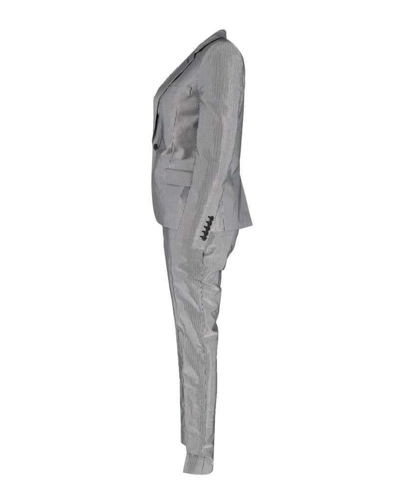 商品[二手商品] Yves Saint Laurent|Pinstripe Suit Set in Silver Polyester,价格¥4169,第2张图片详细描述