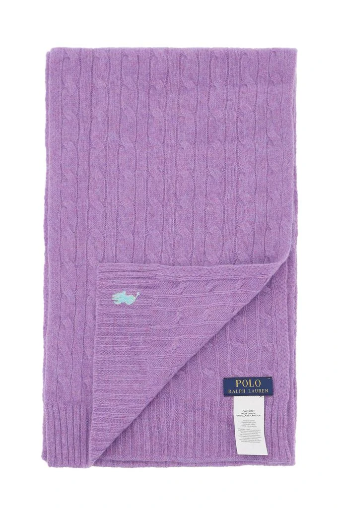 商品Ralph Lauren|Polo ralph lauren wool and cashmere cable-knit scarf,价格¥628,第2张图片详细描述