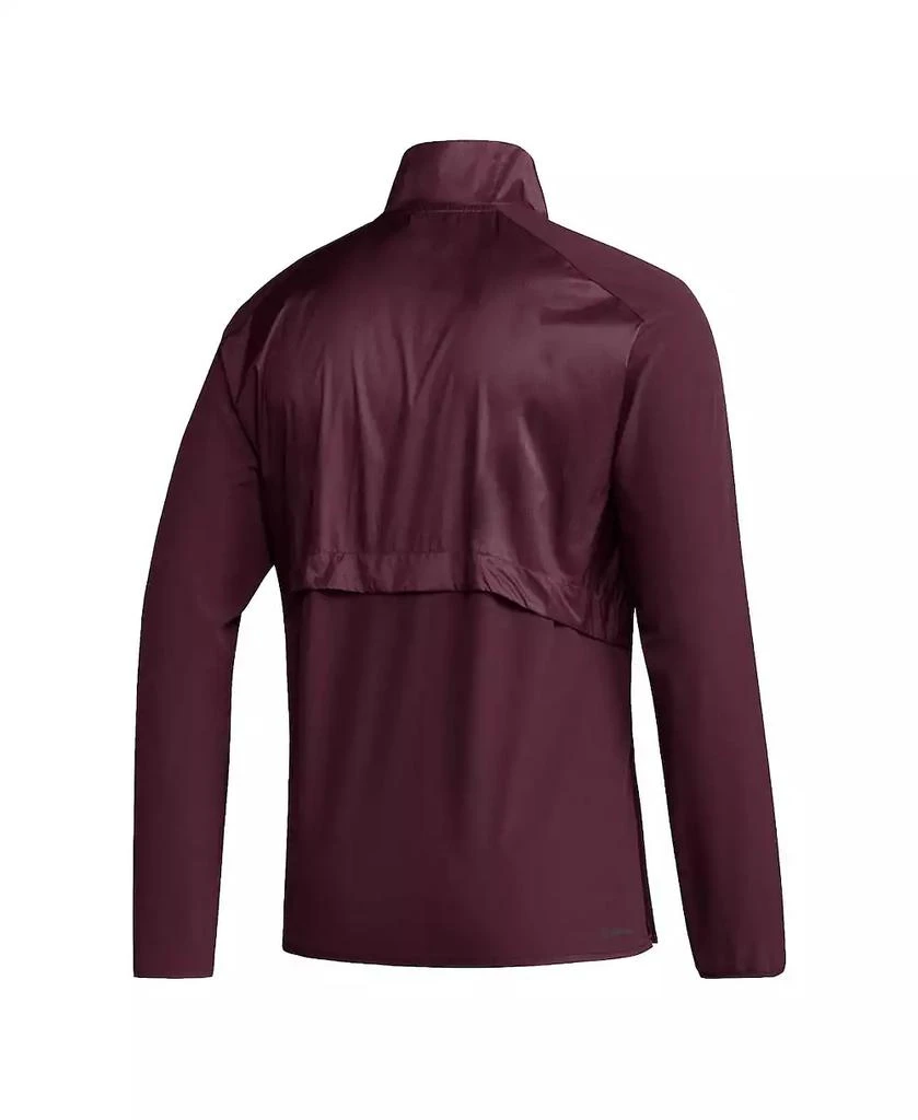 商品Adidas|Men's Maroon Texas A&M Aggies Sideline AEROREADY Raglan Sleeve Quarter-Zip Jacket,价格¥514,第3张图片详细描述