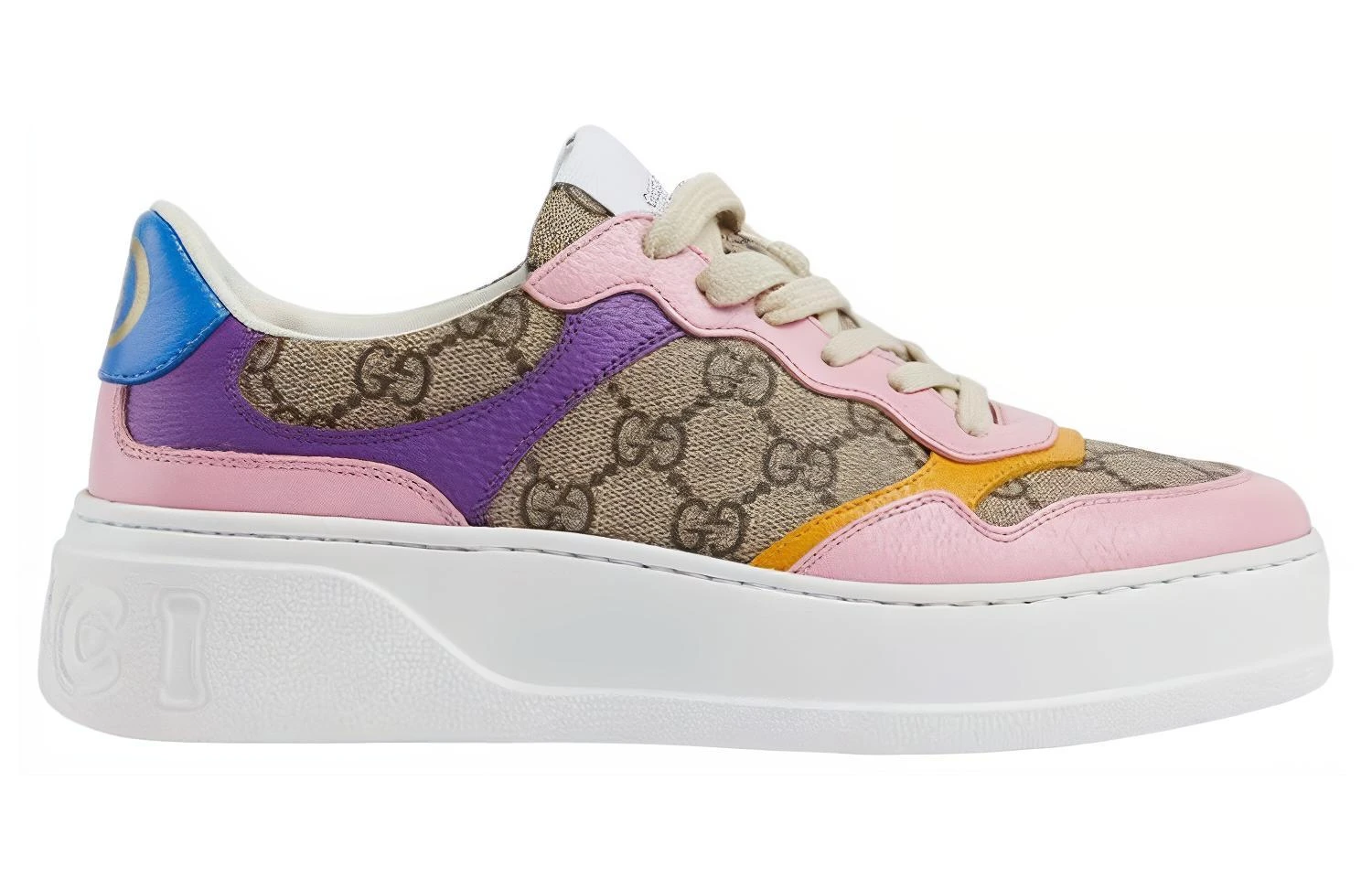 商品[国内直发] Gucci|古驰 帆布 饼干鞋  低帮系带 低帮 时尚板鞋 女款 多色,价格¥3087,第3张图片详细描述