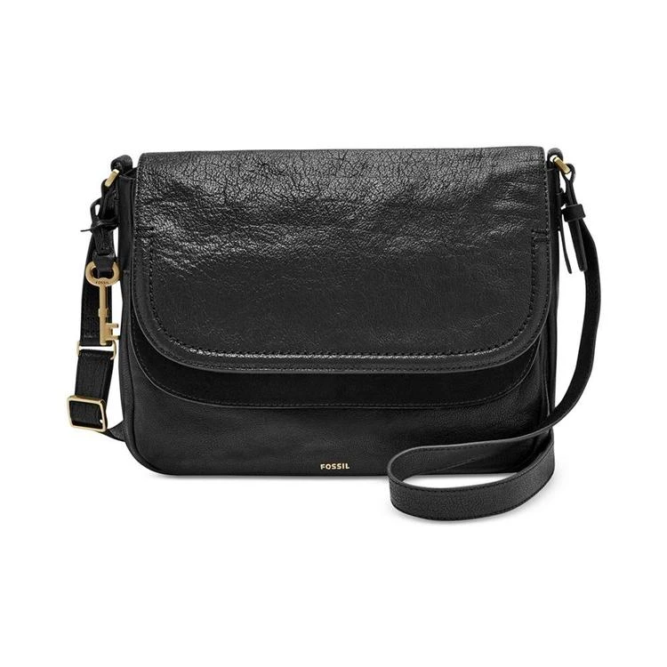 商品Fossil|Peyton Large Double Flap Crossbody,价格¥1023,第1张图片