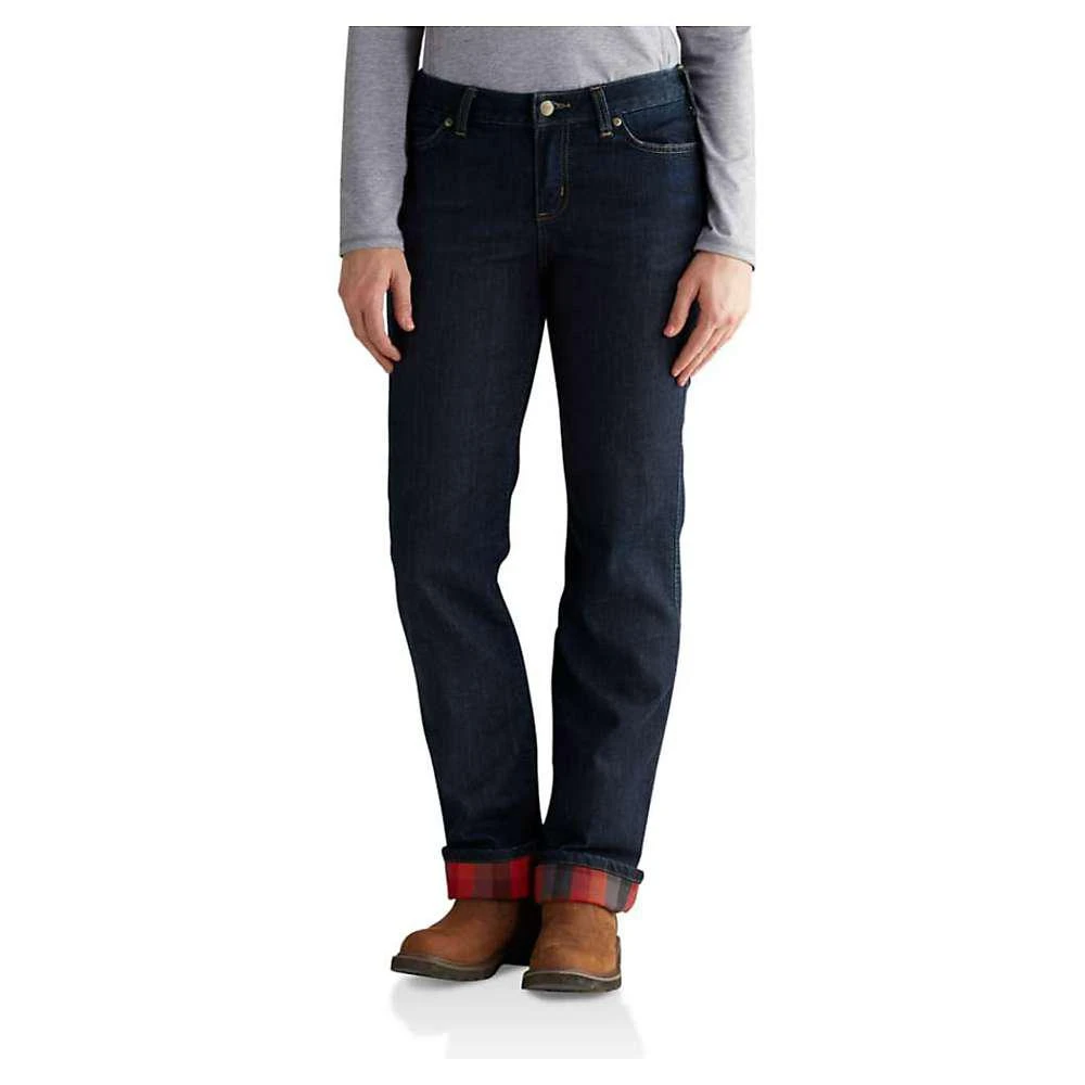 商品Carhartt|Carhartt Women's Original Fit Blaine Flannel-Lined Jean,价格¥372,第1张图片
